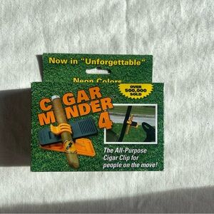Cigar Minder Clip in Orange and Black